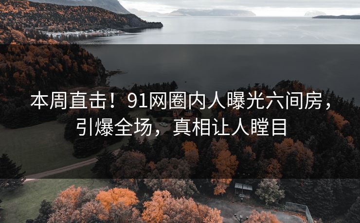 本周直击！91网圈内人曝光六间房，引爆全场，真相让人瞠目